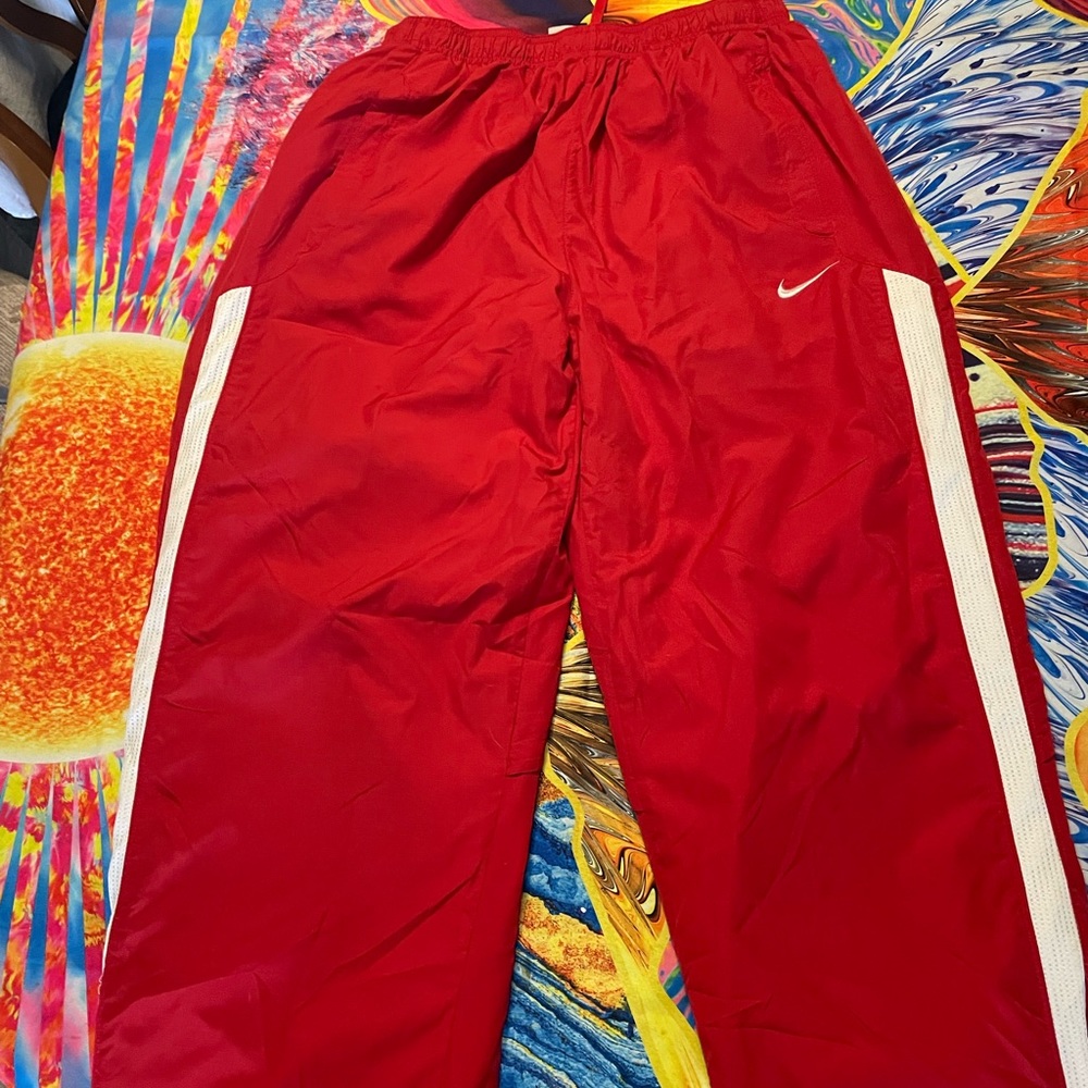 Nike red sweatpants